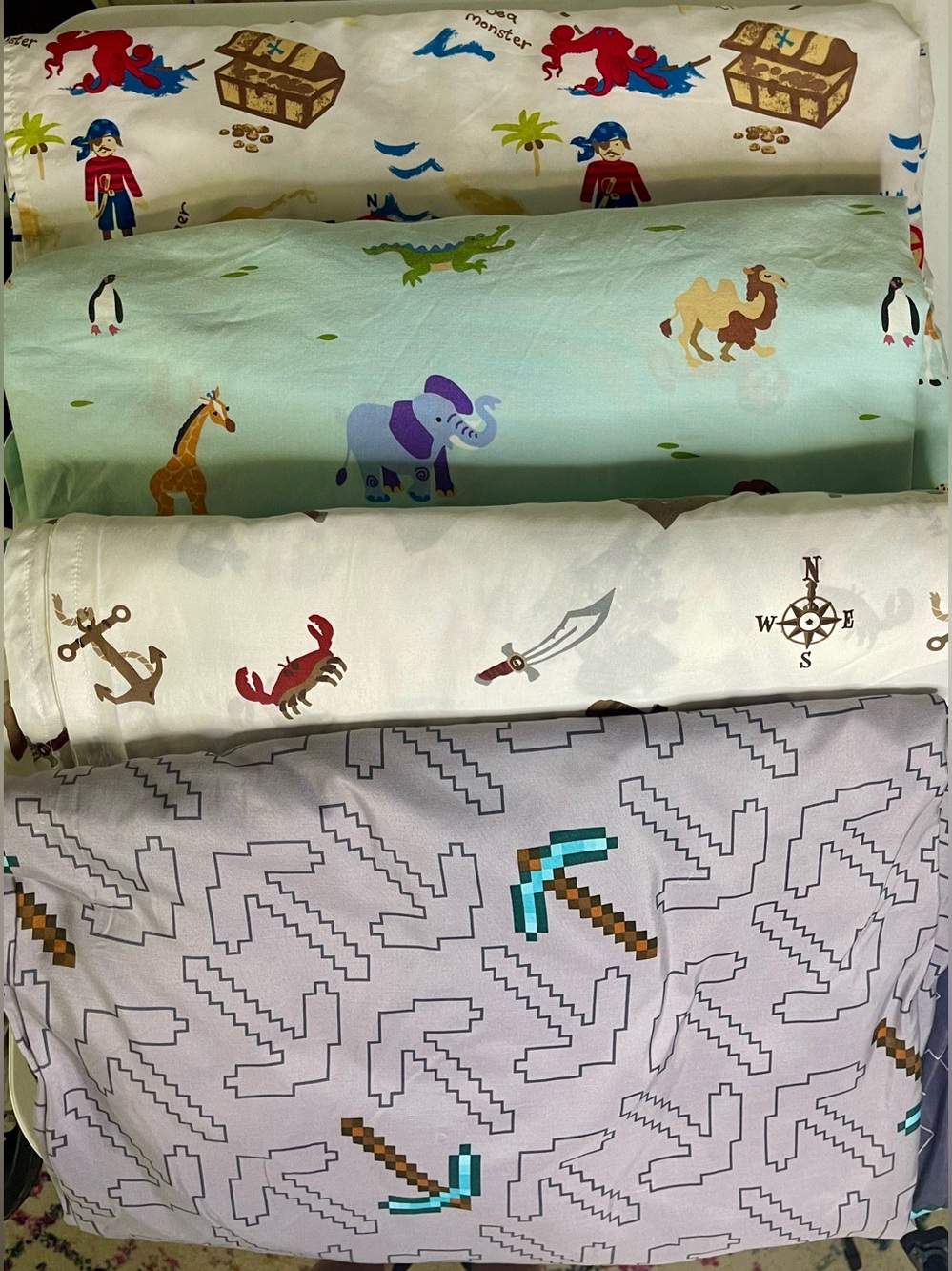 Target Cream and Red Printed Bedding Fabric